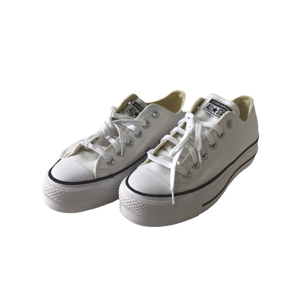 Converse Womens Chuck Taylor All Star Lift Platform Sneakers White Size 6.5